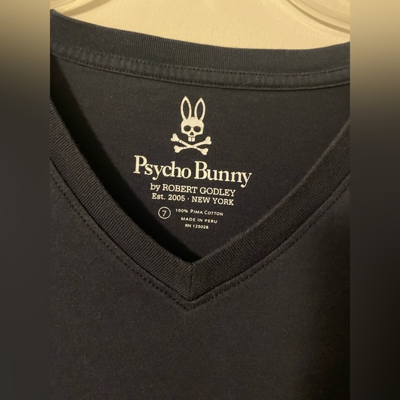 Psycho Bunny V Neck T-Shirt - Picture 2 of 5